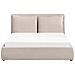 Letto Matrimoniale Contenitore Velluto Beige 160 X 200 Cm Bajonna - Foto miniatura 6