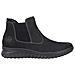 Black Casual Closed Ladies Mid Height Boots Stivaletti Pelle Scarpe Donna Nero Eu 38, 59030-01 - Foto miniatura 3