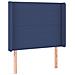 Letto a Molle con Materasso e LED Blu 90x190 cm in Tessuto - Foto miniatura 2