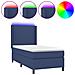 Letto a Molle con Materasso e LED Blu 90x190 cm in Tessuto - Foto miniatura 1