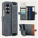 Custodia Per Samsung Galaxy Z Fold Con Portacarte E Supporto Grey Modello 3 - Foto miniatura 1