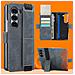 Custodia Per Samsung Galaxy Z Fold Con Portacarte E Supporto Grey Modello 3 - Foto miniatura 2