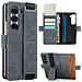 Custodia Per Samsung Galaxy Z Fold Con Portacarte E Supporto Grey Modello 3 - Foto miniatura 3