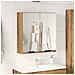 Mobile Da Bagno Specchio Rovere Artigianale Legno Multistrato - Foto miniatura 3