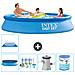 Piscina Fuori Terra - In Giro - 305x61 Cm - Blu - Include Accessori Coordinati A449 - Foto miniatura 1