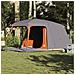 Tenda da Campeggio con Portico 5 Persone Grigio e Arancione - Foto miniatura 1