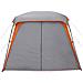 Tenda da Campeggio con Portico 5 Persone Grigio e Arancione - Foto miniatura 5