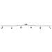 Faretti da soffitto 6 vie regolabili in nickel spazzolato GU10 - Foto miniatura 3
