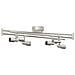Faretti da soffitto 6 vie regolabili in nickel spazzolato GU10 - Foto miniatura 5