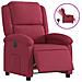 Poltrona Elettrica Reclinabile Rosso Vino in Tessuto - Foto miniatura 1