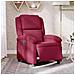 Poltrona Elettrica Reclinabile Rosso Vino in Tessuto - Foto miniatura 2