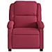 Poltrona Elettrica Reclinabile Rosso Vino in Tessuto - Foto miniatura 8