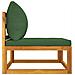 Set Divani da Giardino 2pz con Cuscini Legno Massello di Acacia - Foto miniatura 5