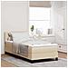 Letto box spring con materasso Crema 90 x 190 cm Tessuto - Foto miniatura 2