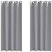Tende con tende 2 pcs Grigio chiaro Poliestere - Foto miniatura 1