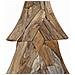 Albero di Natale Marrone 180 cm Legno massello di teak - Foto miniatura 8
