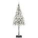 Albero di Natale con 300 LED Bianco 210 cm PE e Acciaio - Foto miniatura 3