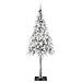 Albero di Natale con 300 LED Bianco 210 cm PE e Acciaio - Foto miniatura 4