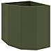 Vaso d'angolo Oliver verde 45 x 45 x 50 cm Acciaio - Foto miniatura 1