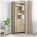 Armadi alti 2 pcs Sonoma 60 x 36 x 300 cm Legno multistrato - Foto miniatura 2