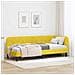 Cornice del letto ad angolo Giallo 80 x 200 cm Velluto - Foto miniatura 2