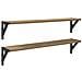 Scaffali da parete 2 pcs Rovere artigianale 80 x 15 x 15,5 cm - Foto miniatura 1