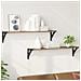Scaffali da parete 2 pcs Rovere artigianale 80 x 15 x 15,5 cm - Foto miniatura 2