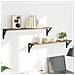 Scaffali da parete 2 pcs Rovere artigianale 80 x 15 x 15,5 cm - Foto miniatura 4