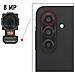 Fotocamera Posteriore Da 8 Mp Per Galaxy A26 / M35 / A25 / M54 / A34 / M34 - Foto miniatura 3