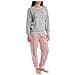 Pigiama Da Donna In Cotone A Maniche Lunghe Klp1 - Foto miniatura 4