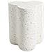 Tavolino Tellaro 32 Cm 37 Cm Effetto Terrazzo Terrazzo Bianco - Foto miniatura 3