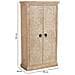 Armadio In Legno Fatto A Mano Con 2 Ante Beige, 90x40x165h Cm - Foto miniatura 3