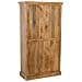 Armadio In Legno Fatto A Mano Con 2 Ante Beige, 90x40x165h Cm - Foto miniatura 4