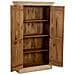 Armadio In Legno Fatto A Mano Con 2 Ante Beige, 90x40x165h Cm - Foto miniatura 5