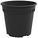 Vaso Rotondo per Fiori 6 pcs Nero Ø 19 x 16 cm Plastica - Foto miniatura 5