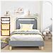 Struttura letto bambini con testata Grigio Chiaro 80 x 200 cm - Foto miniatura 3