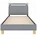 Struttura letto bambini con testata Grigio Chiaro 80 x 200 cm - Foto miniatura 5