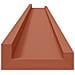 Scaffale da parete 4 pcs Rosso 100 x 9 x 3 cm Legno multistrato - Foto miniatura 8