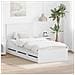Struttura del letto Bianco 75 x 190 cm Legno Ingegnerizzato - Foto miniatura 2