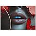 Stampa Con Led Su Tela Butterflies Volto Con Farfalle Rosse Con Applicazione 3d - Foto miniatura 5