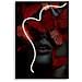 Stampa Con Led Su Tela Butterflies Volto Con Farfalle Rosse Con Applicazione 3d - Foto miniatura 6