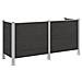 Recinzione Contenitore per Rifiuti Grigio 237 x 85 x 115 cm - Foto miniatura 1
