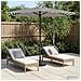 Ombrello da giardino 270 x 270 cm Poliestere Rettangolare - Foto miniatura 6