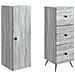Set di armadi 2 pcs Sonoma grigio 34,5 x 34,5 x 90 cm - Foto miniatura 3
