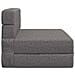 Divano Letto Pieghevole Grigio Chiaro 100 x 80 x 60 cm Tessuto - Foto miniatura 4