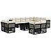 Set Divano da Giardino 13 pcs polyrattan - Foto miniatura 1