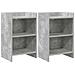 Comodini 2 pcs Grigio Cemento 40 x 30 x 60 cm - Foto miniatura 1