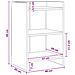 Comodini 2 pcs Grigio Cemento 40 x 30 x 60 cm - Foto miniatura 5