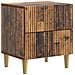 Armadio da Notte con cassetto Legno antico 43 x 34,5 x 48 cm - Foto miniatura 1
