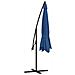 Ombrellone a Sbalzo Palo in Alluminio 350 cm Blu - Foto miniatura 6